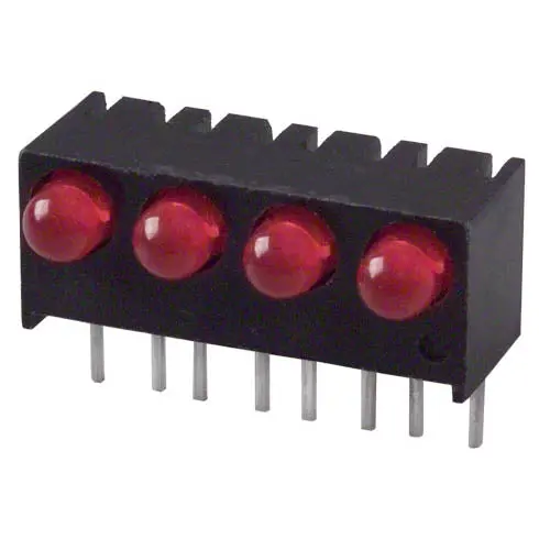 Bsqd-1619-1 - Led3 Hous Red 4Led Pcra 1