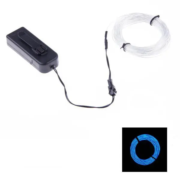 02948 - El Wire Light Blue 2.3Mm 3M W/3V Battery Pack Inverter 1