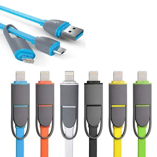 Ca-2533Bc - Usb Cable A Male To Lightning 8P And Micro B Male 3.3Ft Assorted 1