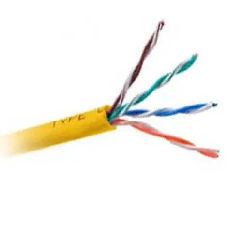 Ur04e-Yl4b-1Tf - Cable Cat5e Ft4 Sol Yel 1000Ft Utp 4/24Awg 350Mhz 1
