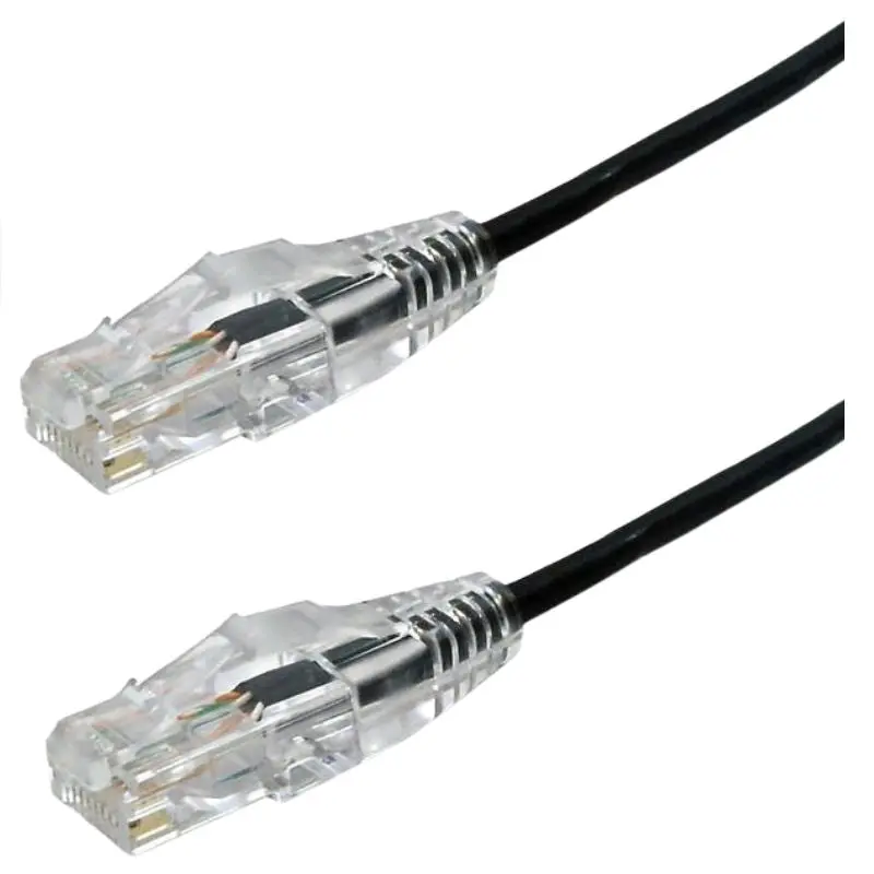 Pc-Ut6a008bk - Patch Cord Cat6a Slim Blk 8Ft Snagless Boot 1