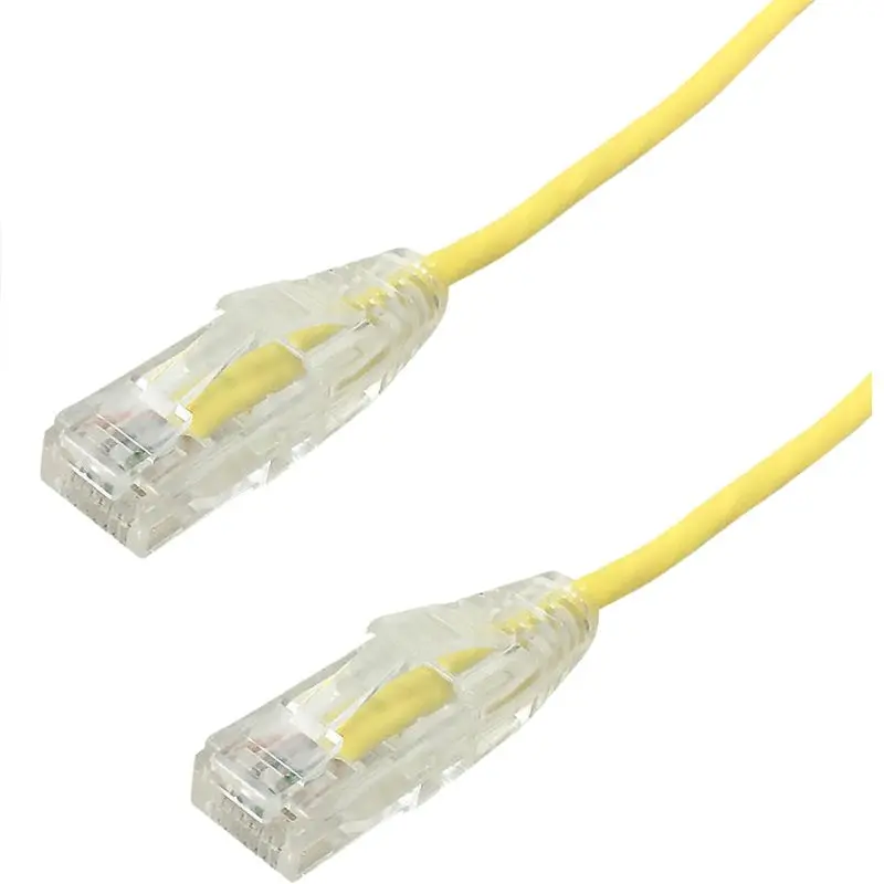 Pc-Ut6a015y - Patch Cord Cat6a Slim Yel 15Ft Ultra-Thin 28Awg Ft4 Cmr 10Gig 1