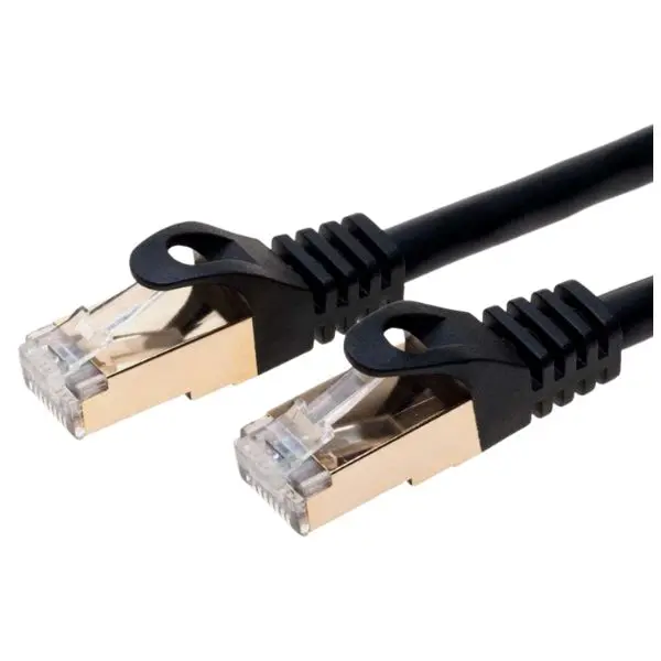 03764 - Patch Cord Cat7 Blk 50Ft Shield 600Mhz 10Gbps S/Ftp Networking 1