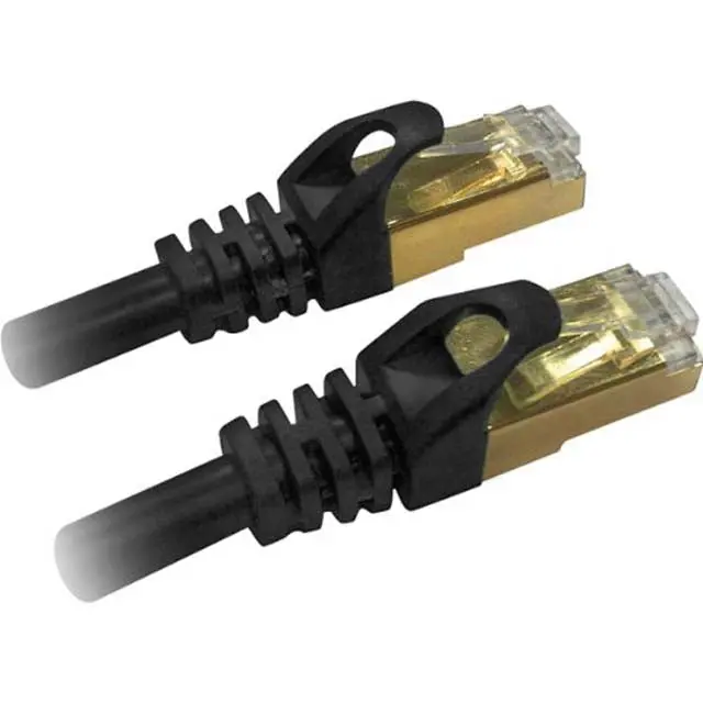 Dhc-Cat7-01M - Patch Cord Cat7 Blk 3Ft Shield 600Mhz 10Gbps F/Ftp Networking 1
