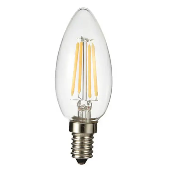 Qledcfcf-3.5Fdme12-Ww - Bulb Led C35 E12 Warm White 4W Dimmable 120V Candle 1