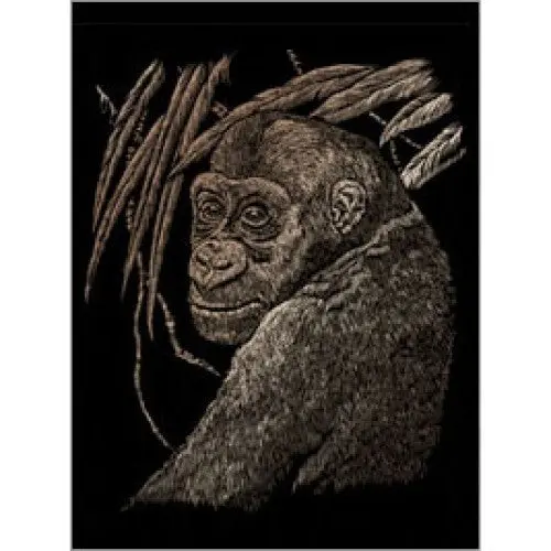 Copf18 - Copper Engraving Ape 1