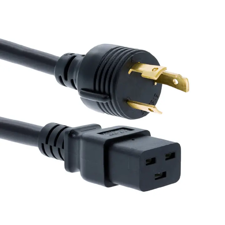 Pyhr-4471 - Inst Cord 3/12 8Ft 30A 250V Sjt Nema L6-30P To C-19 1
