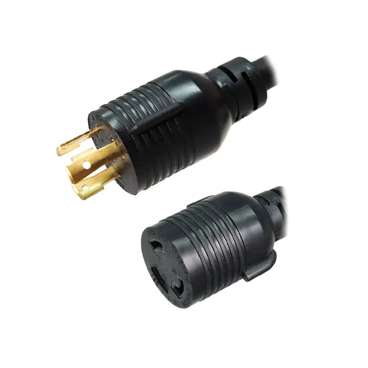 Ac7-15 - Inst Cord 3/12 15Ft 250V 20A Blk Sjt L6-20P/L6-20R 1