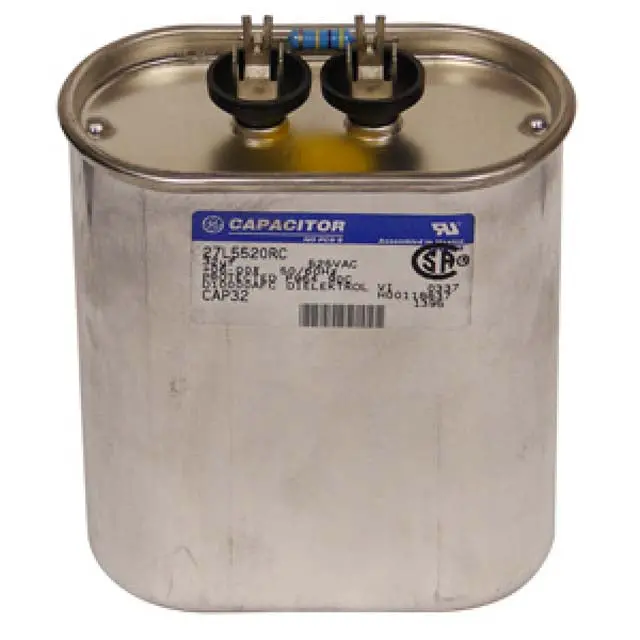 27L5520rc - Cap Ac Mr 32Uf 525V Oval 3.54X4.05In With Resistor 1
