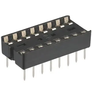 39-016-0 - Ic Socket Dw 16 Tin 7.62Mm Lp  (3 Pcs/Pkg) 1