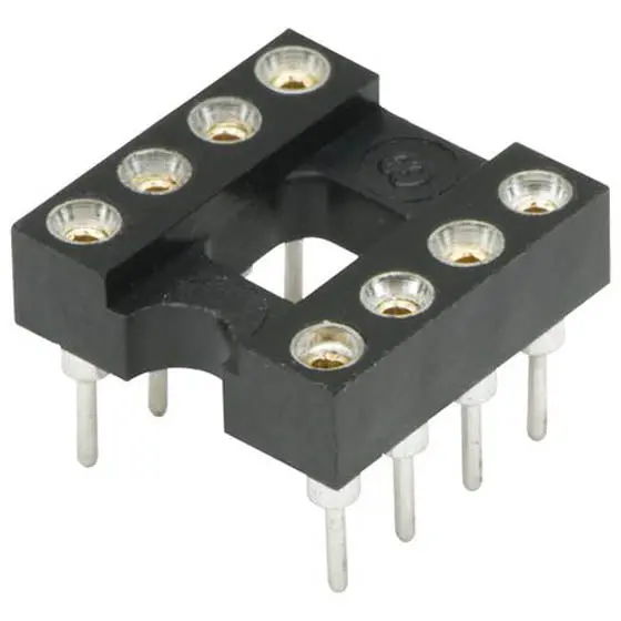 508-Ag110-Lf - Ic Socket Mach 8P 7.6Mm Tin  (3 Pcs/Pkg) 1