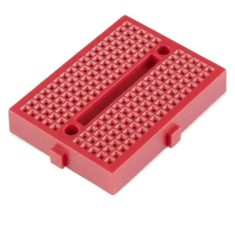 Ebb-121Red - Breadboard 2 Strip 1.8X1.4In 170 Tie Points Red 1