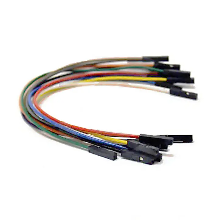 Ebhh-5042 - Jumper Wire Fem/Fem 10Pins 6Inch Flat Cable 24Awg Assorted Colors 1