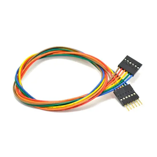Concg-045610 - Jumper Wire Male/Fem 6P 1.5In 24Awg Assorted Color 0.1In Pitch 1