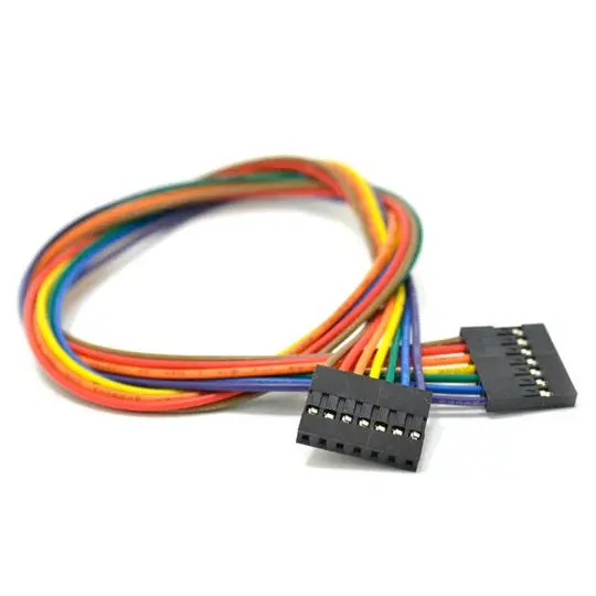 Concg-045700 - Jumper Wire Fem/Fem 7P 15Inch 24Awg Assorted Color 0.1In Pitch 1