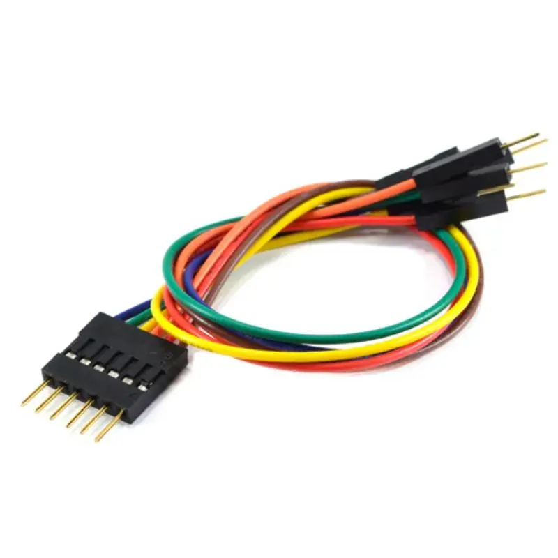 Concg-321106 - Jumper Wire Male 6P To Open End 24Awg Assorted Color 8In 1