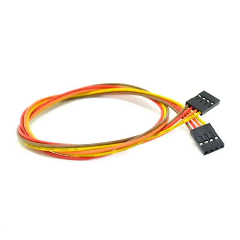 Concg-045400 - Jumper Wire Fem/Fem 4P 15Inch 24Awg Assorted Color 0.1In Pitch 1