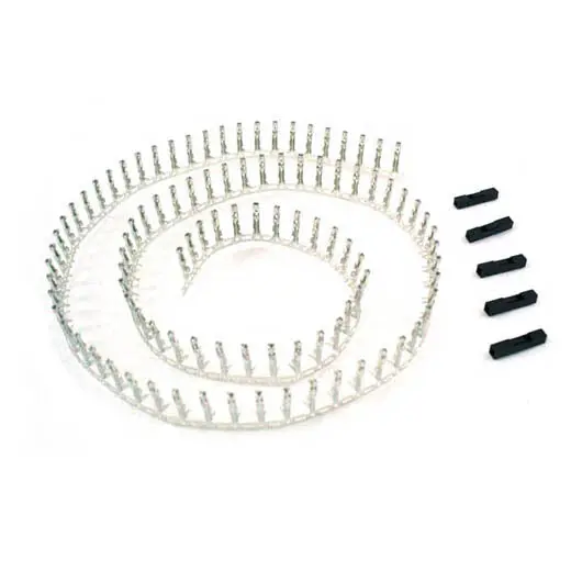 Wjw008 - Conn Jack Crimp 1P For Jumper Wire W/Female Crimp Pins 26-22Aw (100 Pcs/Pkg) 1
