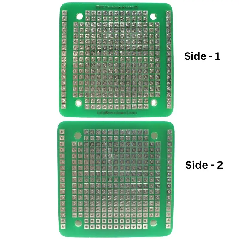 882-390202 - Pcb Etched Ds 2X2in 1 Hole Pads Tinned 0.1In Pitch 1