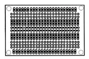 Mas-05 - Pcb Etched Ss 2X3in 1 2 And 3 Connected Pad With Power Bus 1