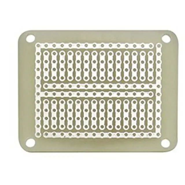 880-580102 - Pcb Etched Ss 1.5X2in 4 Hole Connected Power Bus 0.1In Pitch 1