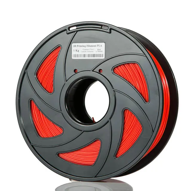 Pla17re1 - 3D Filament Pla 1.75Mm Red 1Kg 2In Center 1