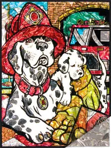Fpbn-6 - Dalmations-Foil Painting By Numb Numbers 1