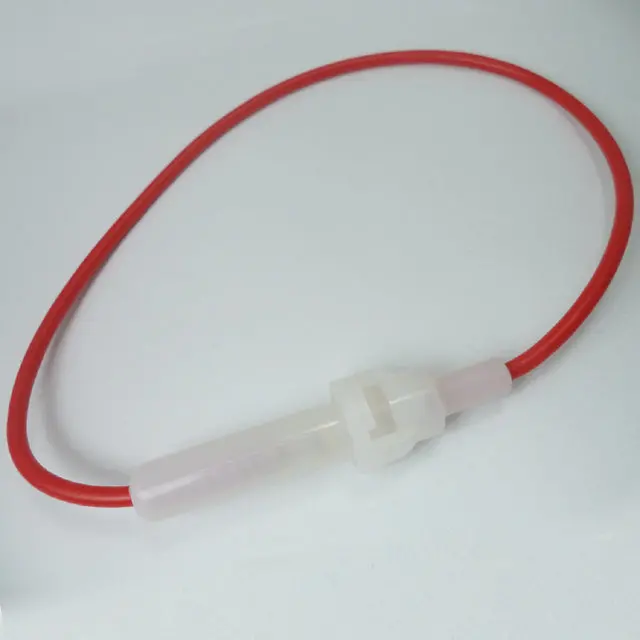 02881 - Fuse Holder 5X20mm Inline Bayonet 15A/250V 18Awg Wire 1