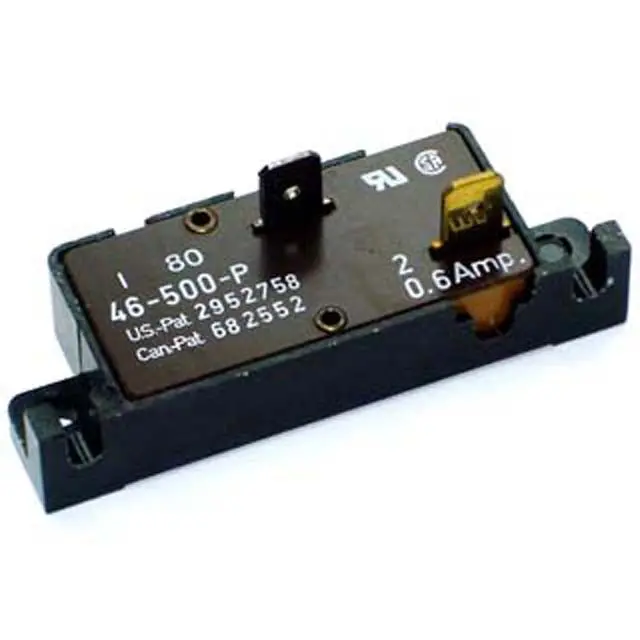 46-500-P - Circuit Breaker 600Ma 250Vac Chmt 1P Qt 1