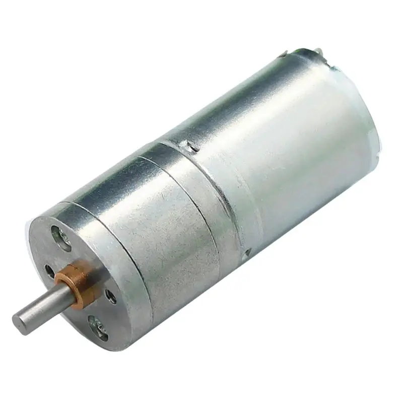 Ga25-370 - Motor Gear 12V 35Rpm 4Mm Shaft Dia 8Mm Long Body 24.4 Dx 51.9 L 1