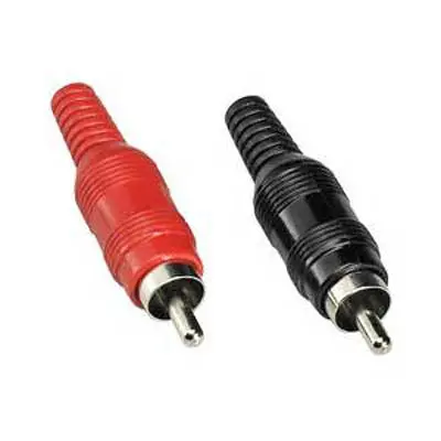 274-0451 - Rca Plug Inline Sol Plast Red And Black 3 Pcs Each 1