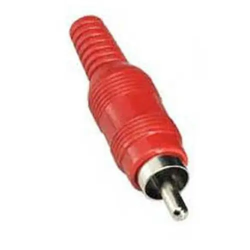 1274-0451 - Rca Plug Inline Sol Plast Red  (2 Pcs/Pkg) 1