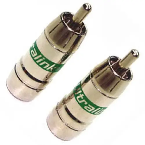 Gaa-826-2 - Rca Plug Twist On Rg6 Green  (2 Pcs/Pkg) 1