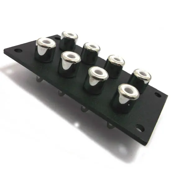 274-370 - Rca Jack 8P Chmt Plast Blk Tin 1