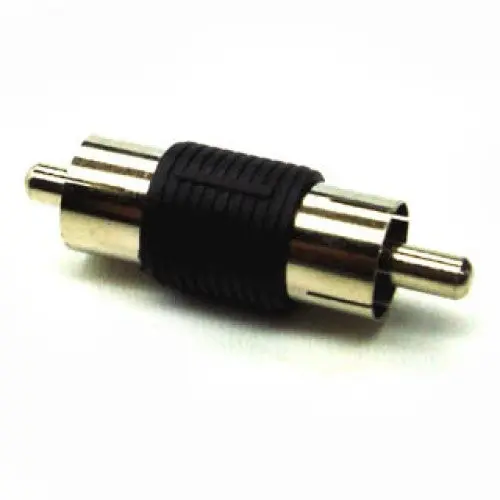 251-110 - Adapter Rca Plug-Plug Plast Tin Blk 1