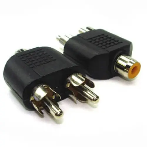Ac1063 - Adapter Rca Plugx2-Rca Jack 1
