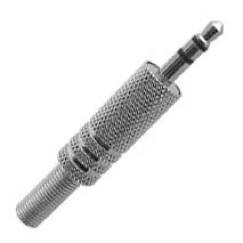 24-322-2 - Audio Pl 3.5 Stereo Metal Il Strain Relief Black (2 Pcs/Pkg) 1