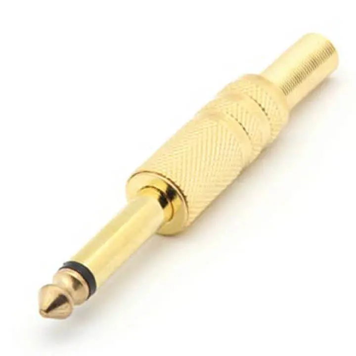 Ca023 - Audio Pl 6.3 Mono Il Met Gold Strain Relief 1
