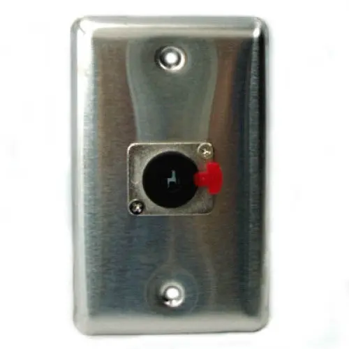 Cat-6.35 - Wall Plate Audiojk 6.3 Mono Silv 1
