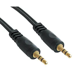 Ac-615G Bc - Audio Cable 3.5 Stereo Pl-Pl 6Ft Gold Blk 1