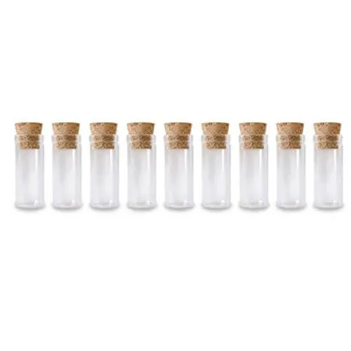 Gb850 - Vials Clear Glass With Cork Lid 12Mmx30mm 2Ml (9 Pcs/Pkg) 1
