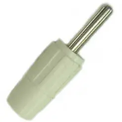 Gba-1131-1 - Banana Plug Through Hole Small White Uninsulated 1