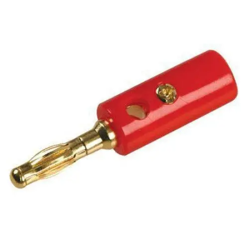 Bp-Grp - Banana Plug Sc/Hol Std Red Insul Plastic 1