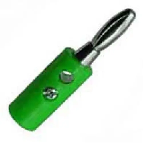 Cm2g - Banana Plug Sc/Hol Std Green Ins 1