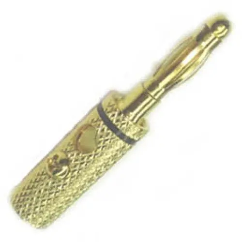 Bg1005b - Banana Plug Solderless Gold Black 1
