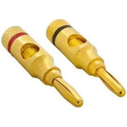 Z-Jx-14031 - Banana Plug Sol Less Red/Blk Set Of 2 Pcs (2 Pcs/Pkg) 1