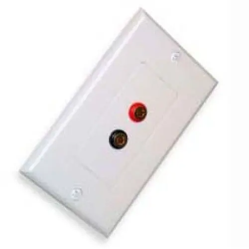 Av-102G - Wall Plate Bananajkx2 Red/Blk White Plate 1