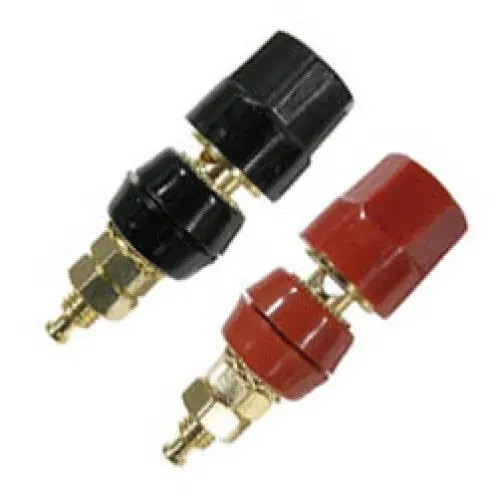 31-443-2 - Binding Post Blk/Red Deluxe Gold Plated (2 Pcs/Pkg) 1