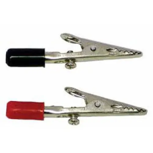 602005-002 - Alligator Clip Insulated 50Mm Stackable W/Screw Blk/Red (2 Pcs/Pkg) 1