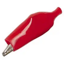 258-103 Red - Alligator Clip W/Boot Red  (2 Pcs/Pkg) 1
